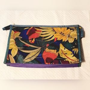 Tropical Parrot design waterproof toiletries Swimsuit pouch bag great for travel
